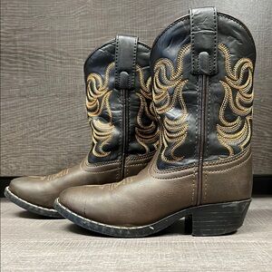 Youth Smoky Mountain Monterey Western/Cowboy Boots (Brown/Black) - Size 11.5